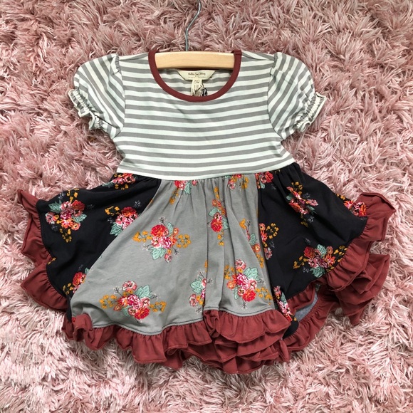 Matilda Jane Girls Work of Heart Dress Sz 2 NWOT